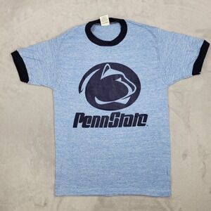 Vintage Penn State Shirt Mens Small Football Team College PSU Tri Blend Ringer 5